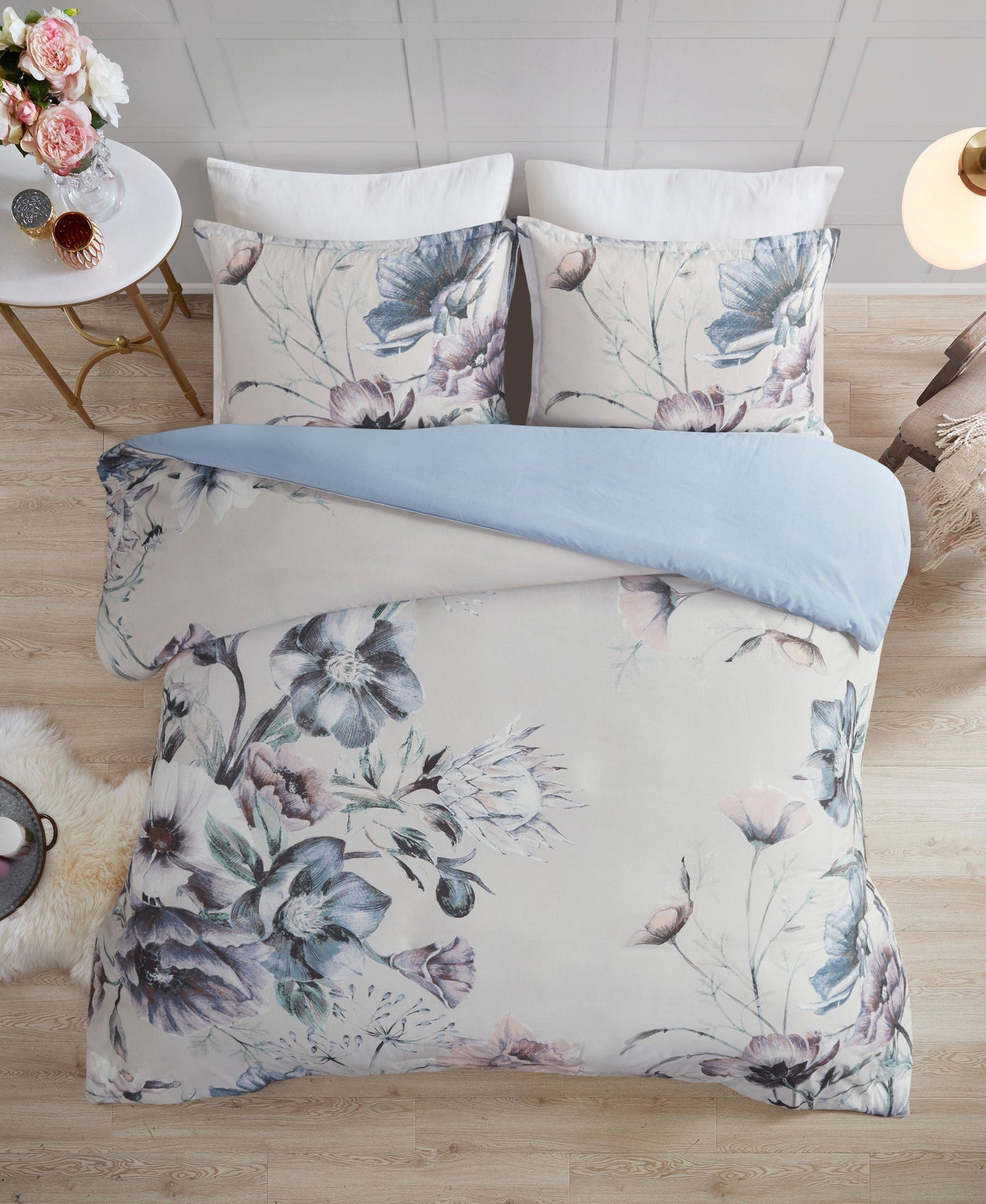 Maddy 3 Piece Cotton Duvet Cover Set