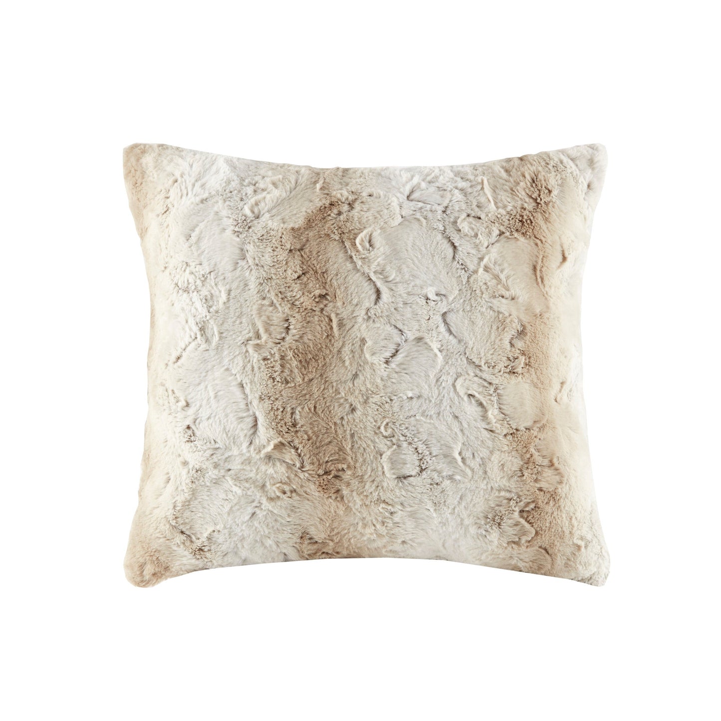 Marselle Faux Fur Square Pillow Grey