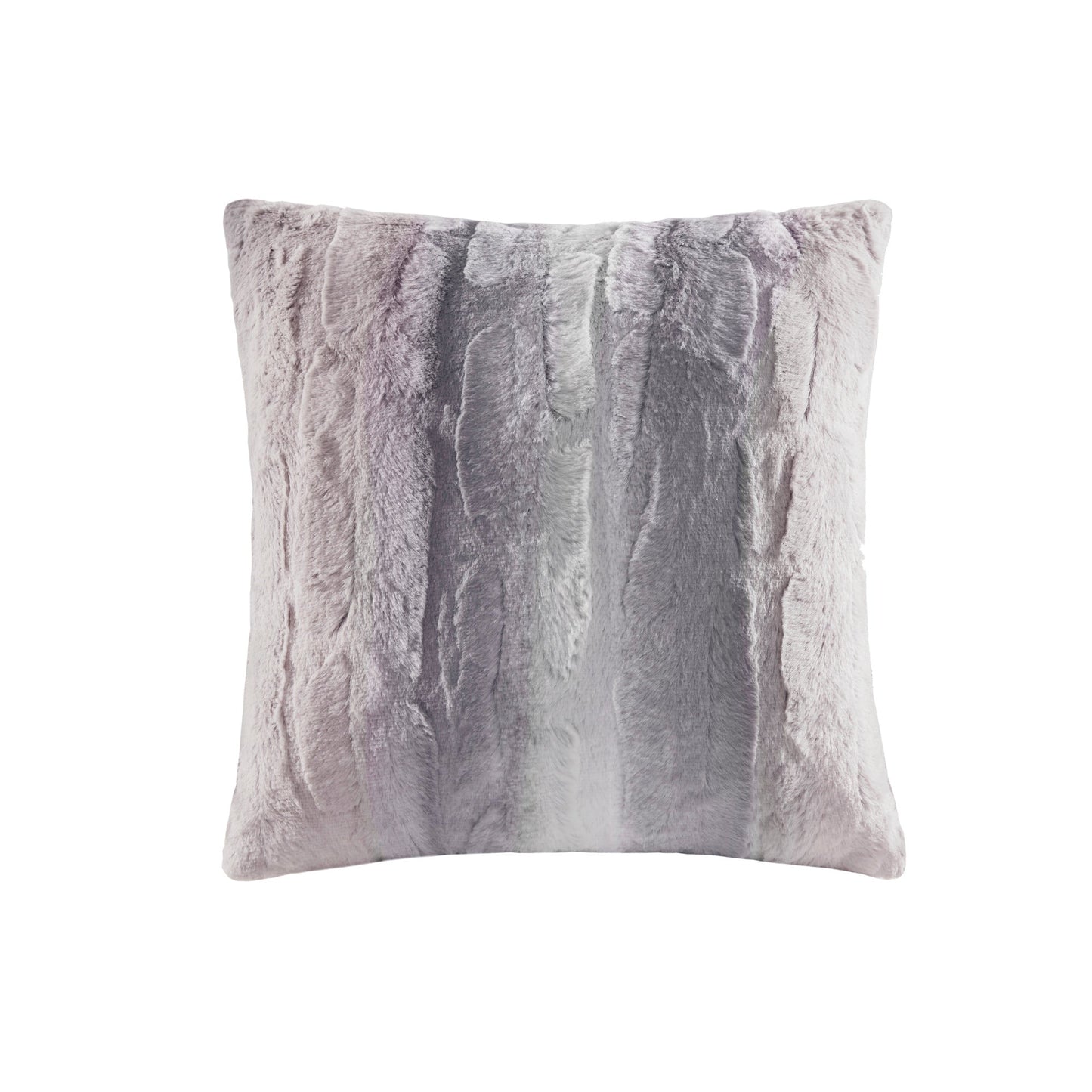 Marselle Faux Fur Square Pillow Grey
