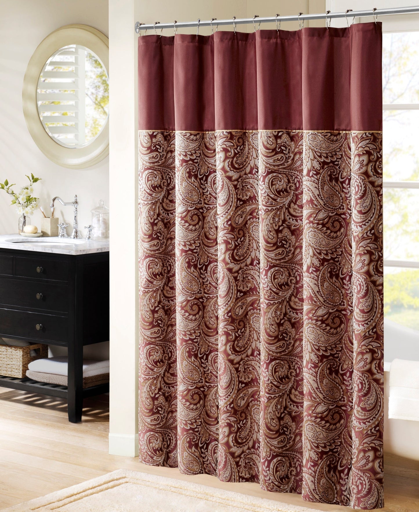 Charlotte Jacquard Shower Curtain