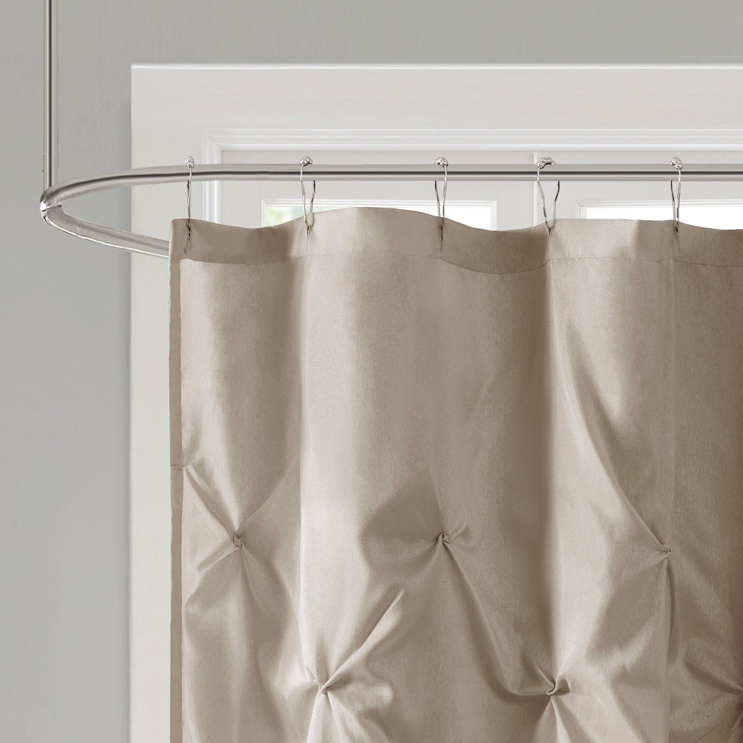 Piedmont Tufted Semi-Sheer Shower Curtain