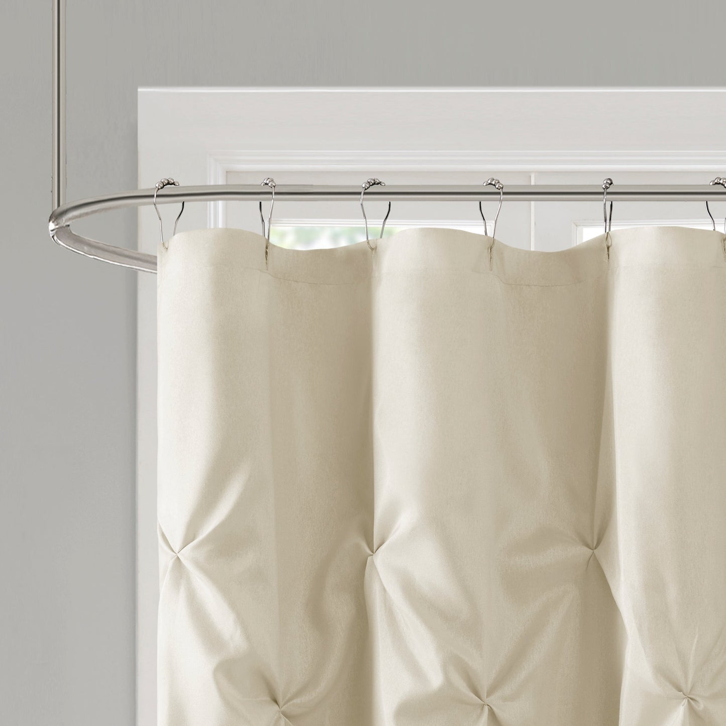 Piedmont Tufted Semi-Sheer Shower Curtain