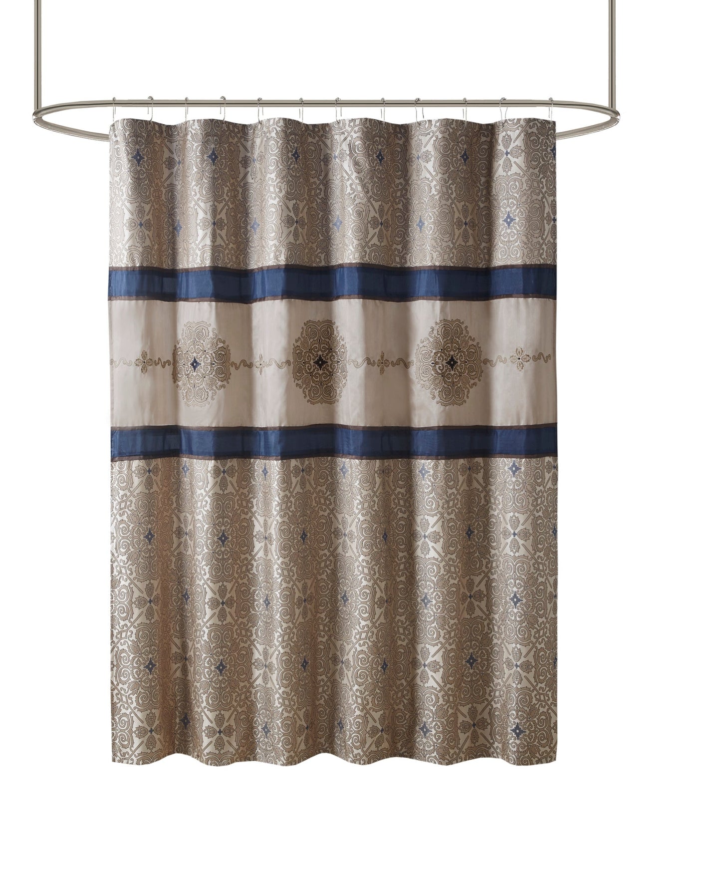 Perry Embroidered Shower Curtain