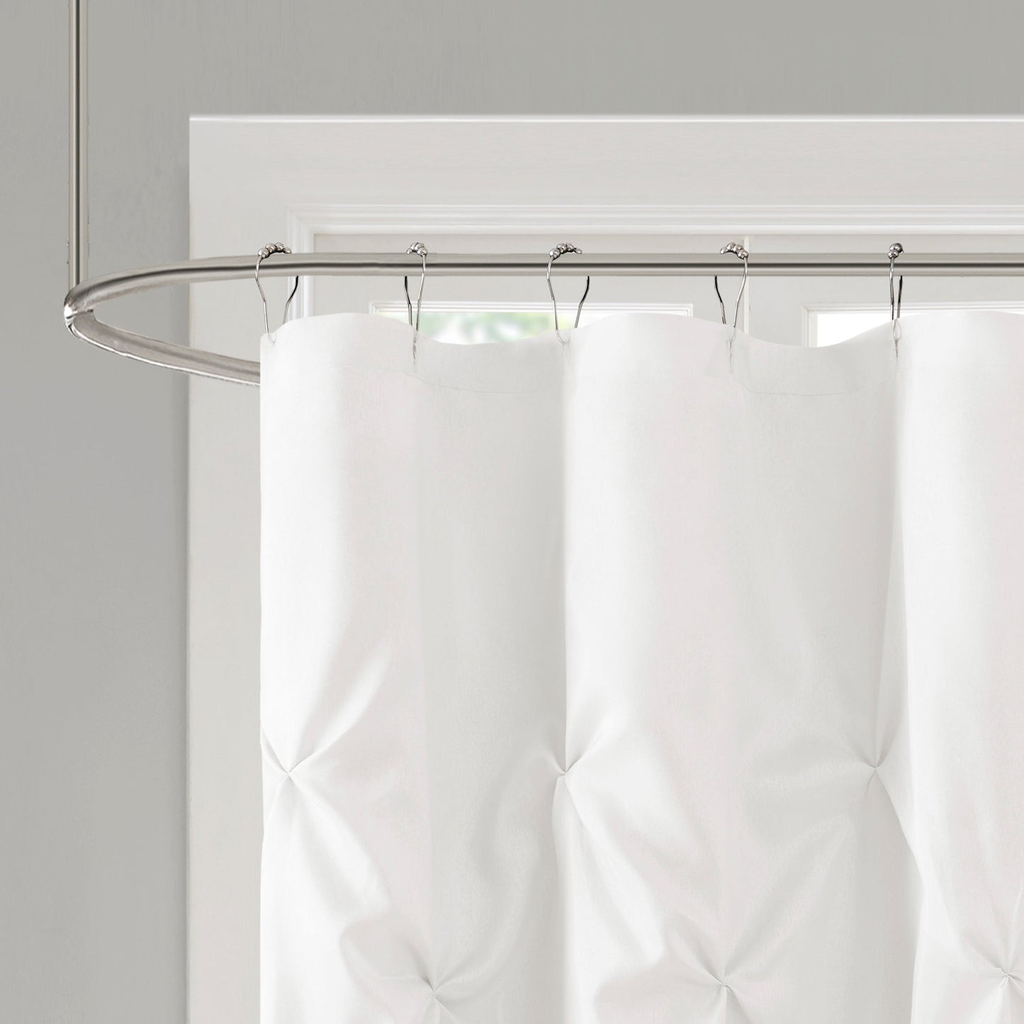 Piedmont Tufted Semi-Sheer Shower Curtain