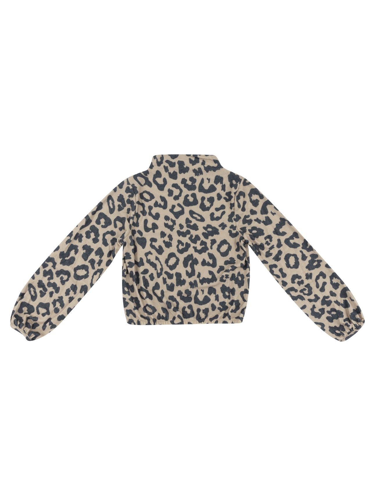 Animal Print Mock Neck Top