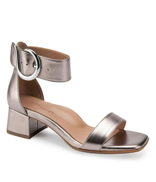 Aerosoles Eliza Sandal Silver Metallic Leather