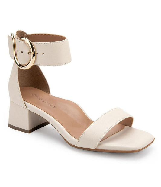 Aerosoles Eliza Sandal White Leather