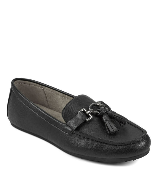 Aerosoles Deanna Loafer Black Faux Suede